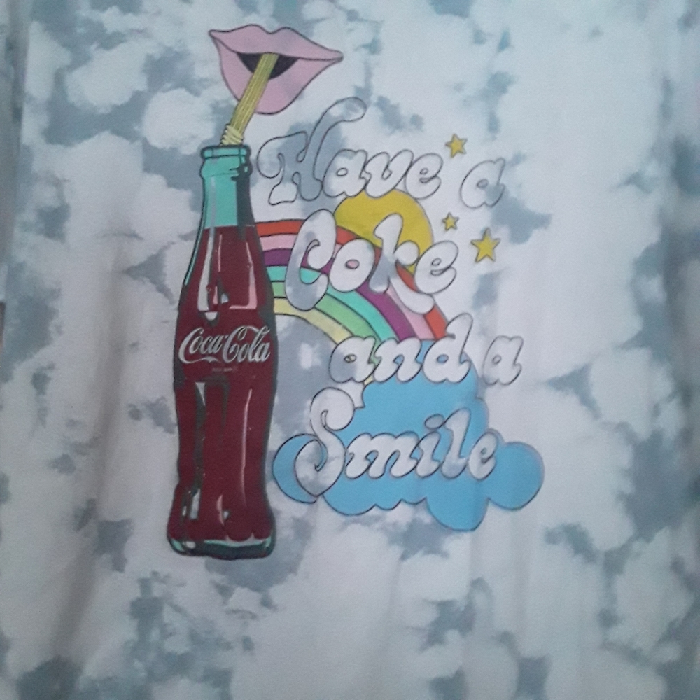 Coke a Cola Shirt Vintage tie dyed 3x